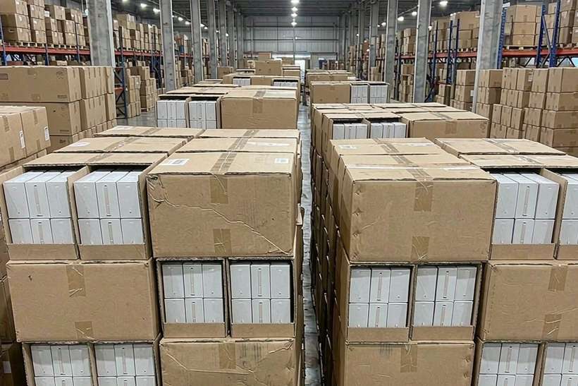 Restocking IQOS e-liquid — container load